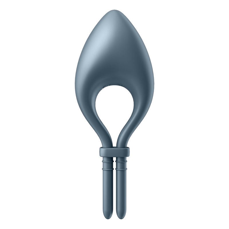 Satisfyer bullseye - cock ring - grey, Product back view  | Flirtybay.com.au
